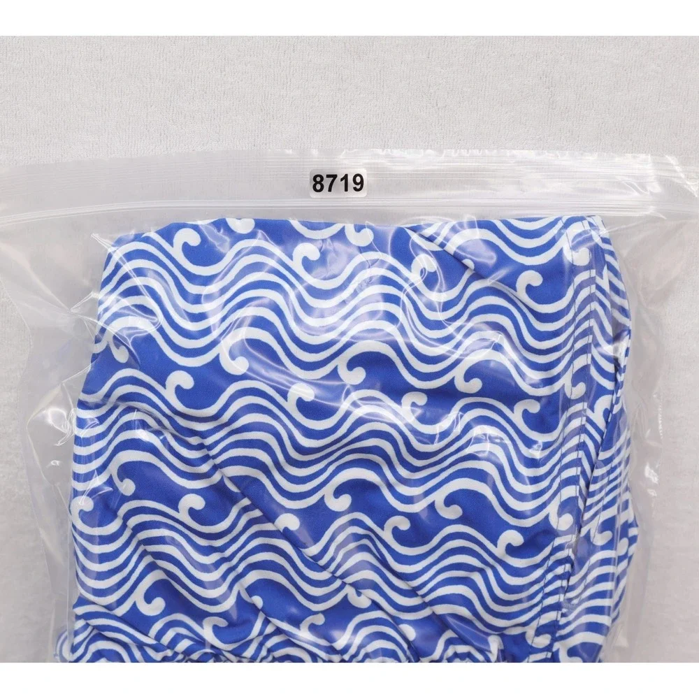 Roller Rabbit Swim Trunks Shorts Mens XL Blue White Mesh Lined Beach Pockets